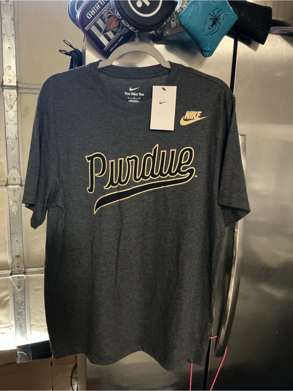 Nike Dri-Fit Purdue Script Tee NWT Medium #Boilermakers